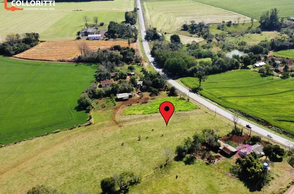 Terreno para venda de frente para Rodovia na Linha Sertaneja em Realeza