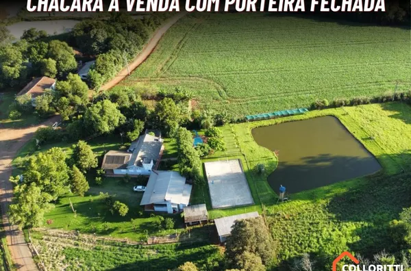 Chácara porteira fechada com casa e área de lazer completa - Boa Esperança - Realeza/PR