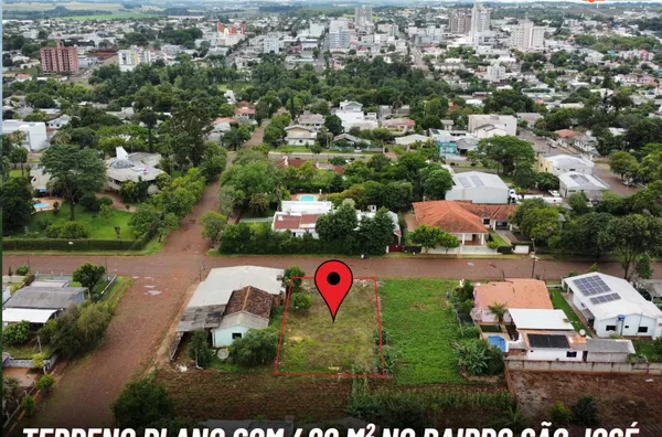 Terreno para venda no Bairro são josé em Realeza