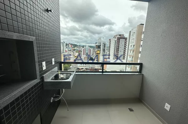 Apartamento com 01 suíte + 01 quarto no centro para locação - edifício opala - 02 quadras da praça central