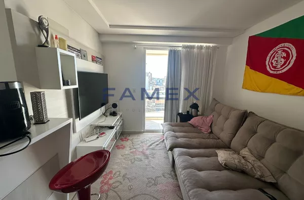 APARTAMENTO A VENDA SEMIMOBILIADO COM 1 SUITE + 01 QUARTO NO CENTRO -  ED MONNA LISA PRÓXIMO A PREFEITURA MUNICIPAL