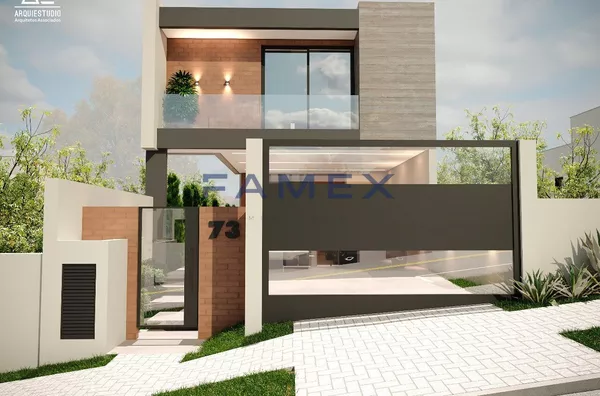 Sobrado em construção para venda no Loteamento Santa Clara - 3 suítes