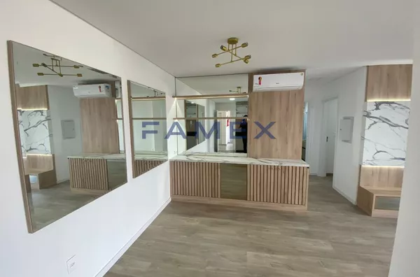 APARTAMENTO SEMIMOBILIADO ED RUBI -  COM 01 SUITE + 01 QUARTO - PROXIMO PRAÇA CENTRAL