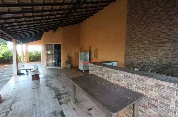 área de churrasco na varanda da edícula 