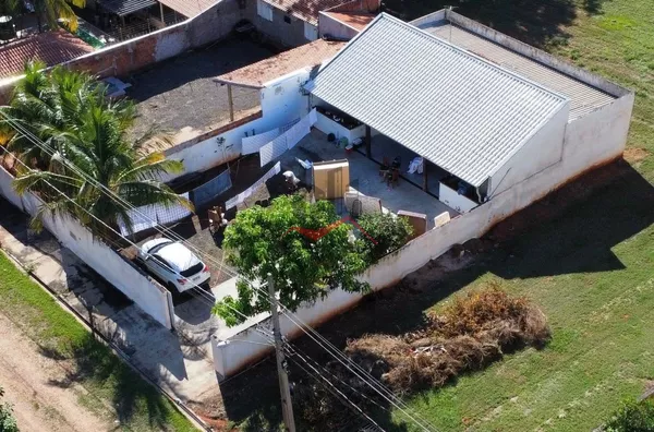 vista aérea da casa
