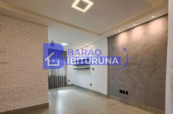 Sala de TV sem mobília