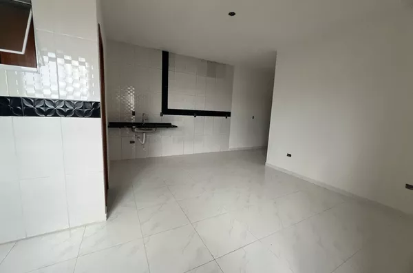 Condomínio fechado, construção nova, 39m² com 02 dormitórios, cozinha conceito aberto, banheiro e área de serviço.