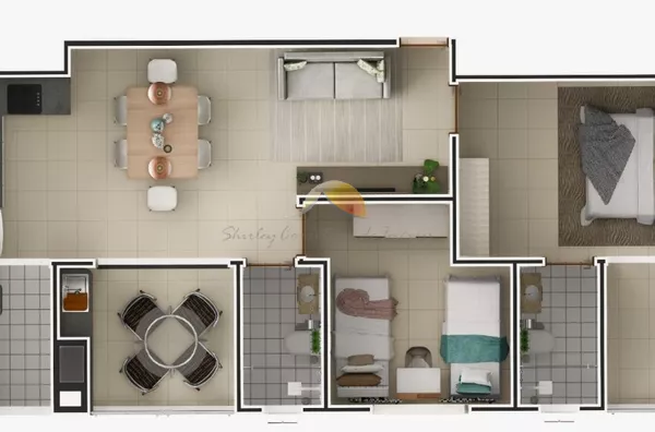 Planta apartamento tipo 3