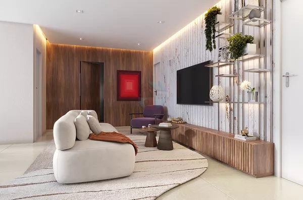 Living Decorado 98 m2