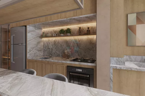 Cozinha - Decorado - 73 m²
