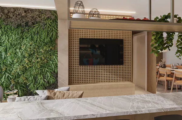 Sala de Estar - Decorado - 73 m²