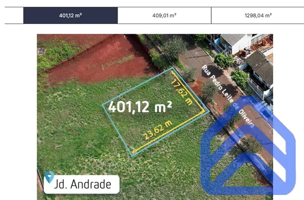 Terrenos à venda no Jardim Andrade em Maringá