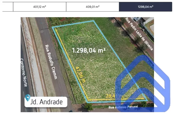 Terrenos à venda no Jardim Andrade em Maringá