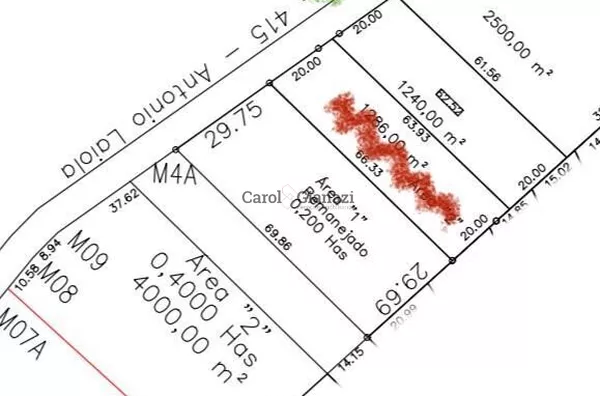 TE2204-Terreno para venda à 200 metros do Centro de Candido Mota