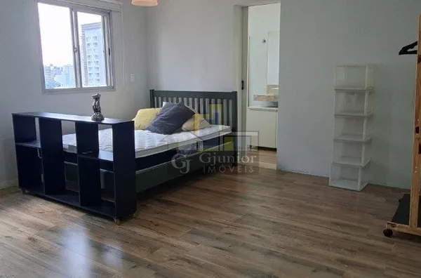 Kitnet mobiliado com cozinha planejada + box de vidro, Centro, Campinas (SP)
