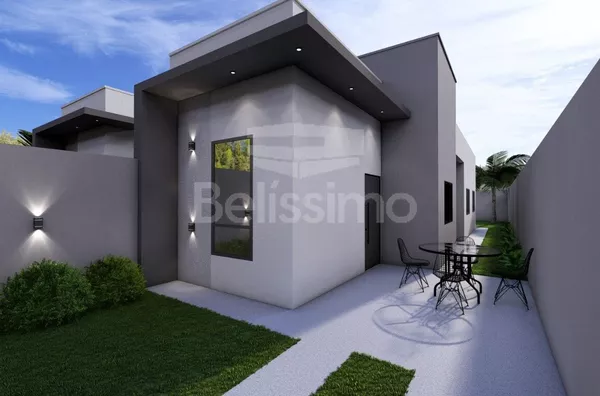 Casa bairro Mais Parque, bem localizada. Casa contendo, 2 (Dois) Quartos, sendo 1 (Uma) suíte, 2 (Dois) Banheiros, Sala de TV, Cozinha, Lavanderia e garagem para dois carros.