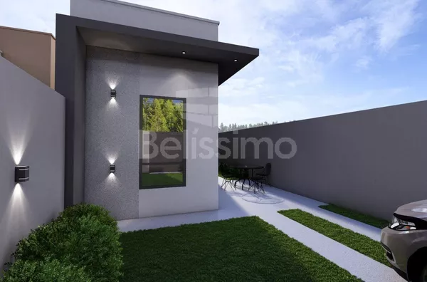 Casa bairro Mais Parque, bem localizada. Casa contendo, 2 (Dois) Quartos, sendo 1 (Uma) suíte, 2 (Dois) Banheiros, Sala de TV, Cozinha, Lavanderia e garagem para dois carros.