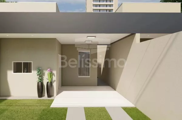 Casa com excelente localização 10 minutos do centro. Casa de 3 quartos, sendo 1 suíte com closet, 01(uma) sala de TV, 01 (uma) cozinha, 01 (uma) área de serviço e 02 (dois) banheiros e com garagem coberta para 2 carros. Móveis planejados na cozinha.  Área