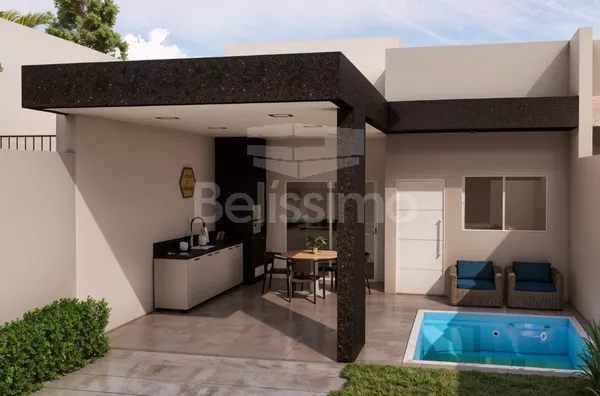 Casa para venda 3 quarto(s) sendo 1 suíte, sala, cozinha banheiro social, lavanderia coberta, área gourmet e garagem para 2 carro.