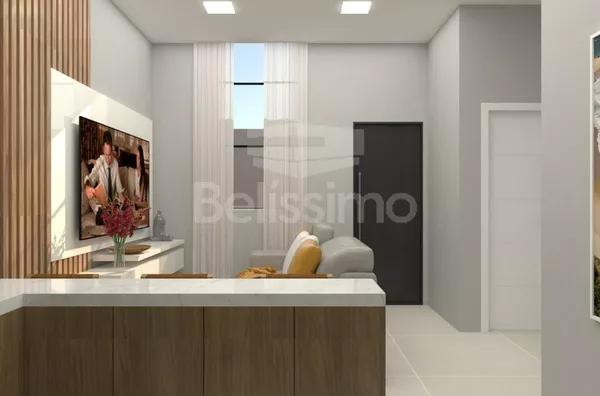 Casa bem localizada no Jardim Santa Luzia, contendo 2 quarto(s) sendo 1 suíte, sala, linda cozinha, banheiro social, lavanderia coberta, garagem para 1 carro.