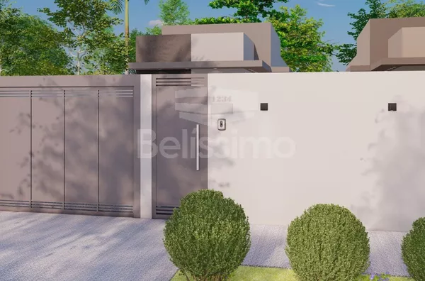 Linda casa á venda, Contendo 02(dois) quartos, sendo uma suíte, 01(uma) sala de TV,  01(uma) cozinha, 02(dois) banheiros, 01(uma) área de serviço coberta e com garagem para 2 carros.  Área Construída: 70m²  Área Terreno: m²