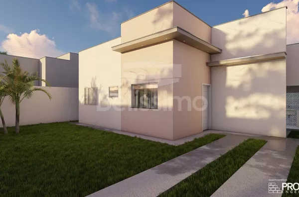 Casa com excelente localização 10 minutos do centro. Casa de 2 quartos,  01(uma) sala de TV, 01 (uma) cozinha, 01 (uma) área de serviço e 01 (um) banheiro e com garagem para  carros.  Construção: 49,81m²  Terreno: 162m²