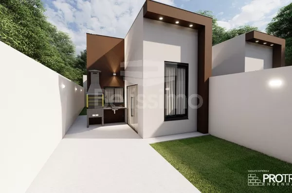 Casa bairro Nova Três Lagoas, bem localizada. Casa contendo, 2 (Dois) Quartos, sendo 1 (Uma) suíte, 2 (Dois) Banheiros, Sala de TV, Cozinha, Lavanderia, churrasqueira e garagem coberta. - Foto 5