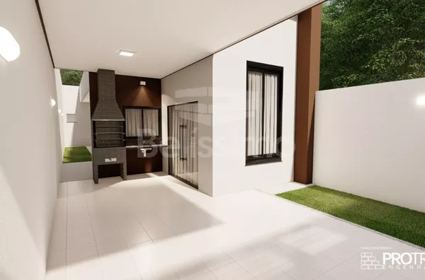 Casa bairro Nova Três Lagoas, bem localizada. Casa contendo, 2 (Dois) Quartos, sendo 1 (Uma) suíte, 2 (Dois) Banheiros, Sala de TV, Cozinha, Lavanderia, churrasqueira e garagem coberta. - Foto 4