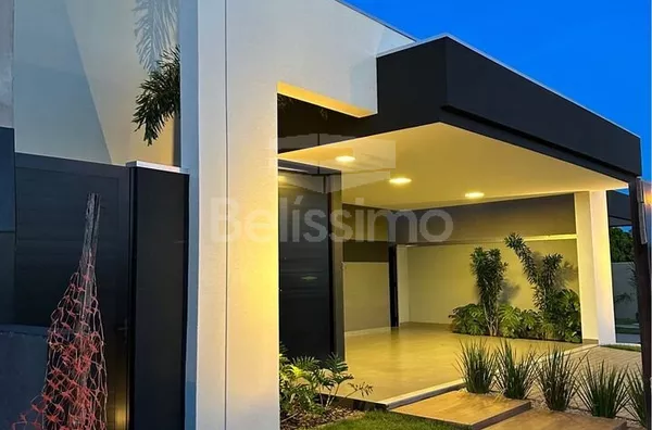 Linda Casa no condomínio costa Leste, Casa com 03(três) quartos, sendo 1 suíte, 01(uma) sala de TV, 01 (uma) cozinha, 01 (uma) área de serviço coberta  e 03 (três) banheiros e com garagem coberta para 2 carros.