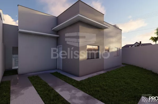 Casa com excelente localização 10 minutos do centro. Casa de 2 quartos, sendo 1 suíte, 01(uma) sala de TV, 01 (uma) cozinha, 01 (uma) área de serviço coberta, 02 (dois) banheiros e com garagem para 2 carros.  Construção: 49m²  Terreno: 165,60m²