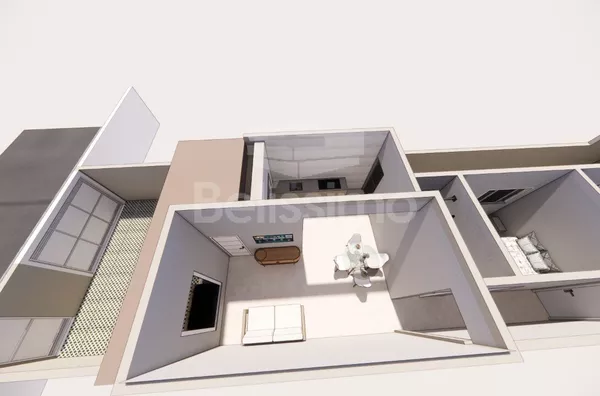 Excelente Imóvel localizado no bairro Santos Dumont. Casa contendo: 02 (Dois) Quartos, sendo 01 suíte, 02 (Dois) Banheiros ,Cozinha, Sala, Lavanderia, Garagem P/ 1Carro.