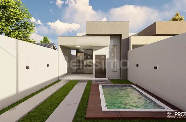 Casa bem localizada a 5 minutos do centro, no bairro Santos Dumont