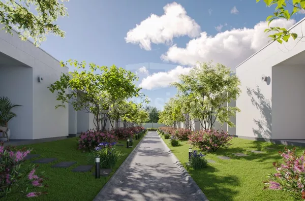 Casa com excelente localização no bairro Real Park. Casa de 2 quartos,  01(uma) sala de TV, 01 (uma) cozinha, (01) banheiro, Varanda coberta e com garagem para 1 carro.