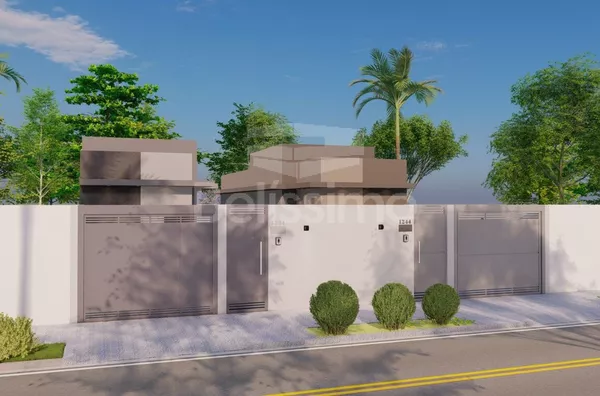 Linda casa á venda, Contendo 02(dois) quartos, sendo uma suíte, 01(uma) sala de TV,  01(uma) cozinha, 02(dois) banheiros, 01(uma) área de serviço coberta e com garagem para 2 carros.  Área Construída: 70m²  Área Terreno: m²