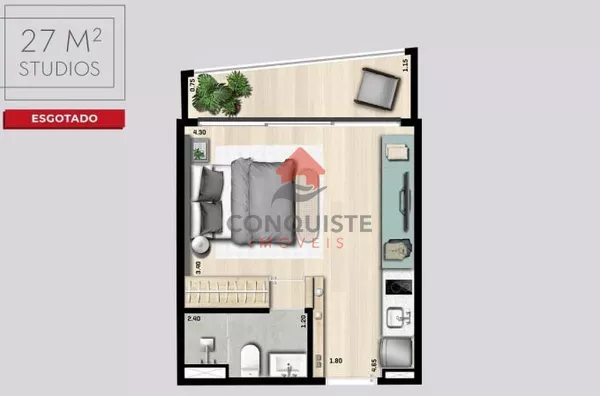 Studio para venda,  Pinheiros, São Paulo