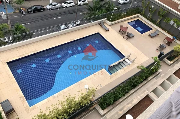 Apartamento para venda com 2 dormitórios, com vista para piscina 