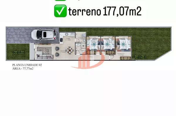 CASA COM 77,77m² À VENDA NO BAIRRO FRARON EM PATO BRANCO/PR - Foto 10