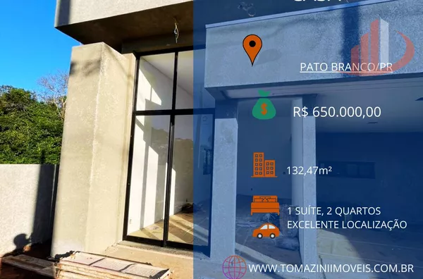 CASA À VENDA NO BAIRRO PAGNONCELLI EM PATO BRANCO/PR