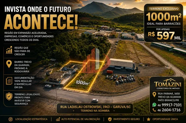OPORTUNIDADE DE INVESTIMENTO EM GARUVA/SC - Foto 1