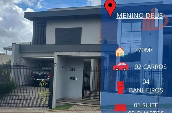 VENDE-SE CASA NO BAIRRO MENINO DEUS EM PATO BRANCO!!