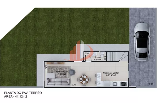 SOBRADO COM 76,90m² À VENDA NO BAIRRO FRARON EM PATO BRANCO/PR - Foto 7