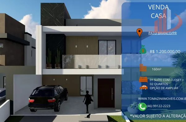 CASA PARA VENDA NO BAIRRO CADORIN EM PATO BRANCO/PR