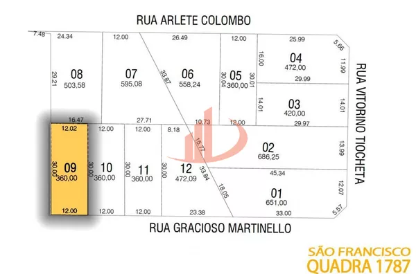 TERRENO BAIRRO SÃO FRANCISCO, 360m², PATO BRANCO/PR - Foto 4