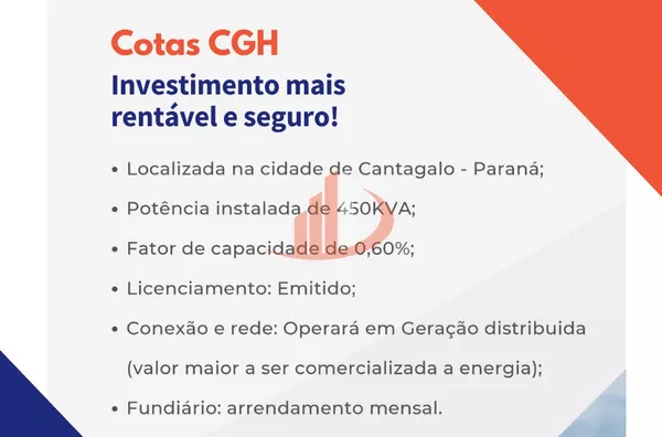 Cotas CGH Cantagalo - Foto 2