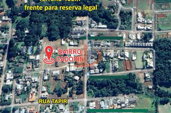 TERRENO COM 400m² À VENDA NO BAIRRO CADORIN EM PATO BRANCO/PR - Foto 6
