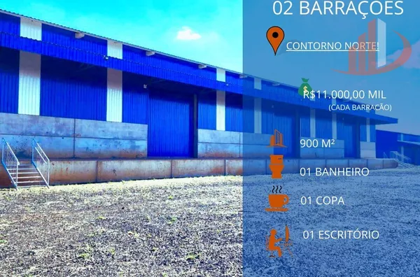 ALUGA-SE BARRAÇÕES NO CONTORNO NORTE EM PATO BRANCO!