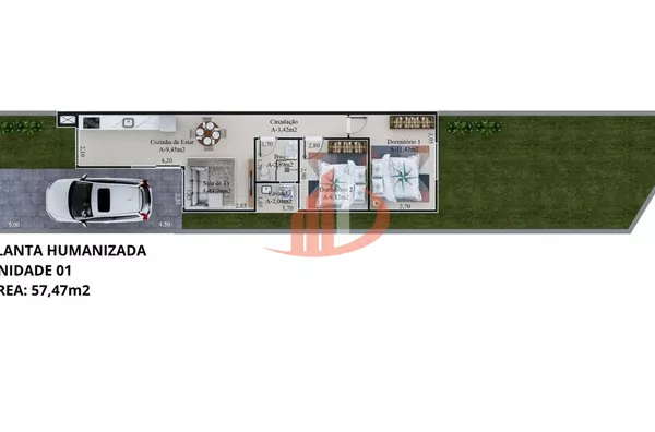 CASA COM 153,19m² A VENDA NO BAIRRO FRARON EM PATO BRANCO/PR - Foto 7