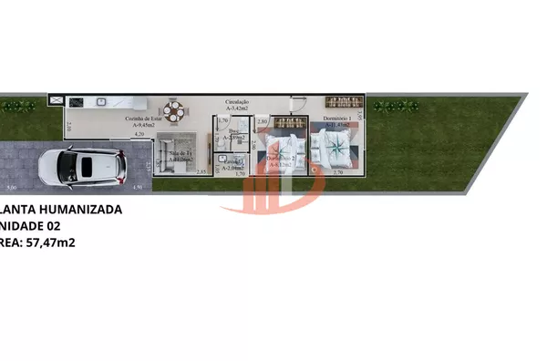 CASA COM 117,49m² A VENDA NO BAIRRO FRARON EM PATO BRANCO/PR - Foto 9