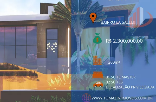 CASA EM ALTO PADRÃO, COM 300m² NO BAIRRO LA SALLE, EM PATO BRANCO/PR