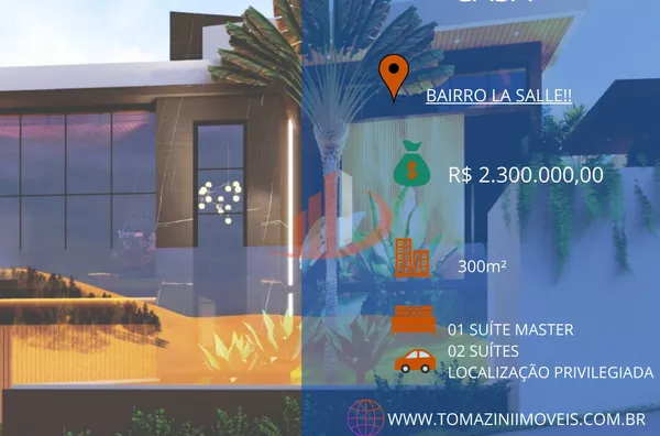 CASA EM ALTO PADRÃO, COM 300m² NO BAIRRO LA SALLE, EM PATO BRANCO/PR